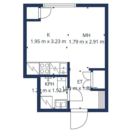 Viihtyisae Yksioe Helsingin Ruskeasuolla Lägenhet